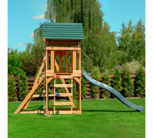 Детский игровой комплекс UNIX Kids (6 in 1) Dark Green