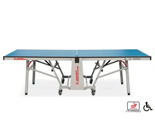 Теннисный стол складной для помещений "K-2023 ITTF Indoor" (274 Х 152.5 Х 76 см ) с сеткой