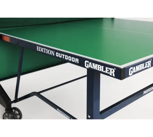 Всепогодный премиальный теннисный стол EDITION Outdoor green с зеленой столешницей